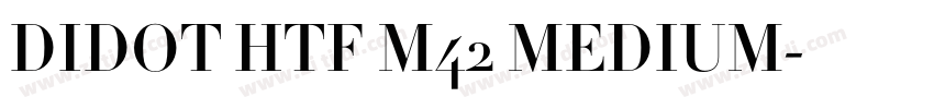 DIDOT HTF M42 MEDIUM字体转换